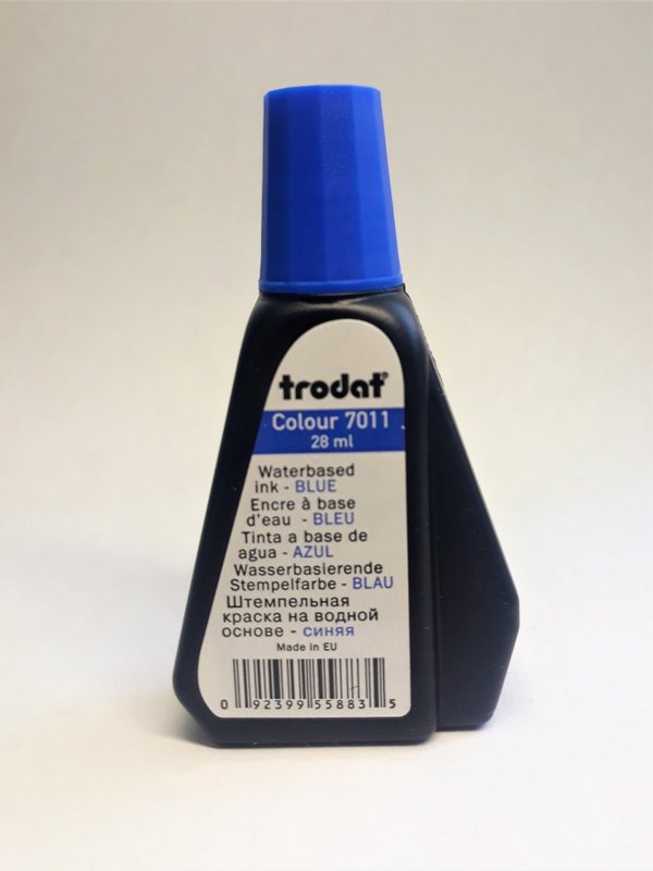 Фарба штемпельна TRODAT (7011), колір - синій, 28мл